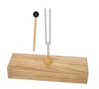 VICASKY 256hz Tuning Fork Set for Physics Experiment with Hammer, Metal Vibrating Acoustic Instrument for Scientific Teaching and Sound Analysis