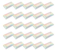 VICASKY 25pcs Colorful Paper Lash Boxes Empty Eyelash Organizer Lash Holder Protecting Fake Eyelashes Easy to Use Cosmetic Bag Storage and Women