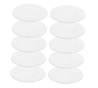VICASKY 25pcs Round Octagonal Outlet Covers for Ceiling Electrical Cover Plates Stylish White Blank Wall Plate Protection for Home Office Wiring Management and Safety