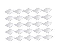 VICASKY 25PCS Transparent CD Storage Holders Double Disc Clear Plastic DVD Boxes Portable Media Video Storage Cases for Home Cinema Studio Compact and Convenient to Carry