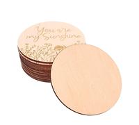 VICASKY 28pcs Wooden Progress Cards for Boy Girl Monthly Photo Prop Growth Recording Discs for Birth Announcement