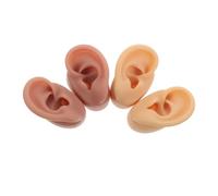 VICASKY 2pair Silicone Ear Piercing Model for Earrings Display Simulation Human Anatomy Model Flexible Fake Ear for Piercing Exercise