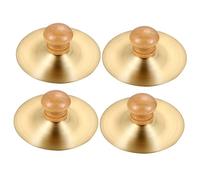VICASKY 2pairs Finger Cymbals for Boys and Girls Zills Musical Instrument Toys for Belly Dance Wooden Handles
