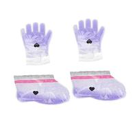 VICASKY 2pairs Paraffin Hand Foot Wax Kit Beauty Hand Wax Cover Foot Booties Pedicure Heated Mitts Film for Home Care