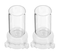 VICASKY 2pcs 10ml Glass Ant Water Feeders for Ant Farms Watering Cups Feed Bowls for Nest Hydration and Garden Use