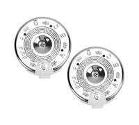 VICASKY 2pcs 13-hole Metal and Plastic Pitch Pipe Tuner with Carrying Box for Music Instruments, Silver Anti-rust Design, for Developing Children's Pitch and Guitar Setup
