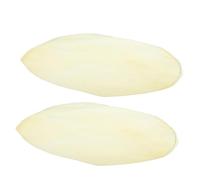 VICASKY 2pcs 350mm Natural Goatskin Drumheads for Hand Drums with Light Weight and Sturdy Leather Instrument Skin Replacement for African Drum Kit Accessories