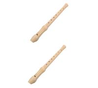 VICASKY 2pcs 8 Soprano Recorder Kids Musical Instruments Set 8-hole Flute Instrument for Beginners