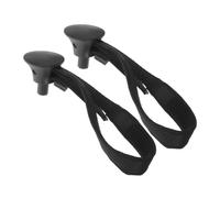 VICASKY 2Pcs Adjustable Mountaineering Pole Wrist Straps Black 16Mm Tubes, Outdoor Trekking Pole Safety Bands for Hiking, Walking Stick Accessories