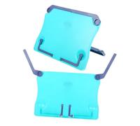 VICASKY 2pcs Adjustable Portable Book Stand Abs Desktop Music Score Holder with Page Clips Foldable Reading Rack for Students Cookbook and Document Holder for Home and Classroom