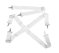 VICASKY 2pcs Adjustable White Drum Shoulder Strap Oxford Snare Drum Harness Single Double Shoulder Options Versatile Sling for Comfort and Convenience