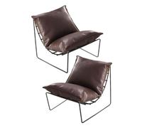 VICASKY 2pcs Adorable Miniature Chair for Dollhouses Decorative Furniture Model for DIY Houses and Photo Props Deep Brown Color Great for Miniature Life Scenes and Desktop Decoration