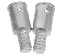 VICASKY 2pcs Aluminum Alloy American Threaded Pole Adapter for Mop and Broom Handles with Strong Fastening Thread Design and Wide Compatibility, Suitable for Outdoor Construction Projects
