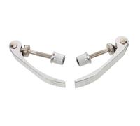 VICASKY 2pcs Aluminum Alloy Bicycle Seatpost Quick Release Clamp Silver Bike Seat Tube Lock for Mountain Road Folding Bikes with Secure Skewer Mechanism and Vibration Reduction