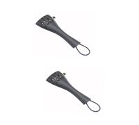 VICASKY 2pcs Aluminum Alloy Violin Tailpiece Replacement Tailpiece Bridge for 3/4 Violin Easy Install Accessory