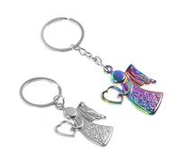 VICASKY 2Pcs Angel Keychain Pendants Keyring Ornaments for Women Party Favors for Baptism Weddings Special Events Design for Lasting Memories