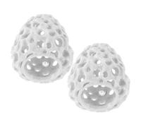 VICASKY 2pcs Aquarium Shrimp Hideout Cave Hollow Simulation Stone Decor Fish Tank Breeding Hiding House for Betta