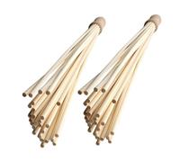 VICASKY 2PCS Bamboo Massage Stick for Neck Shoulder Back and Legs Portable Tapping Tool for Muscle Relaxation Spinal and Lumbar Discomfort Relief Lightweight Manual Therapy Massager