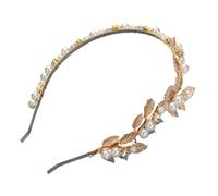 VICASKY 2pcs Baroque Leaf Hairband Creative Bridal Headband for Women and Wedding Party Hair Accessory Elegant Single Side Headdress