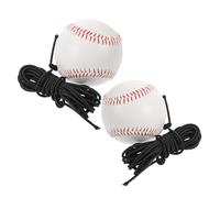 VICASKY 2pcs Baseball Swing Trainer with Elastic Rope for Adults Portable Batting and Pitching Resistance Bands Solid Ball String Training Equipment for Arm Strength and Skill Improvement