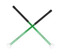 VICASKY 2pcs Bass Drum Mallets with Felt Head Ergonomic Grip Drumsticks for Percussion for Marching Drums and Practice Sessions Durable Aluminum Alloy Construction Stylish Green Color