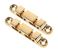 VICASKY 2pcs Bass Guitar String Tree Retainer Guides String Fixer for Electric Guitar Headstock Mounting Screws Replacement Parts in Gold