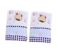 VICASKY 2pcs Bath Cotton Towel Cotton Jacquard Pattern Cartoon Boy Girl Small Face Towel for Boys and Girls Newborn Washcloth
