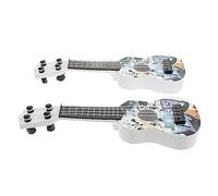 VICASKY 2pcs Beginner Boys and Girls Guitar Toy Mini Guitar Amp Creative Learning Instrument for Boys and Girls Safe Plastic Material Random Style