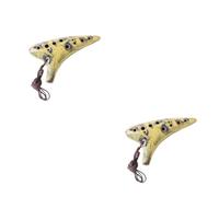 VICASKY 2pcs Beginner Professional Ocarina Flute Music Instrument Recorder Random Color