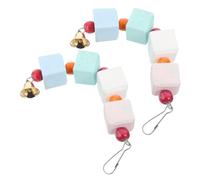 VICASKY 2pcs Bird Chew for Parrots Hanging Mineral Grinding Stones for Cage Stress Relief and Beak Conditioning Pet Supplies Random Colors Random Color