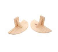 VICASKY 2Pcs Bird Perch Stand Durable Natural Wood Platform for Parrots Small Pets Easy to Clean Maintain Birdcage Accessories for Pigeons Budgies and More