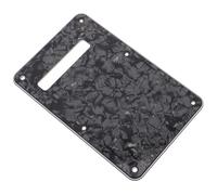 VICASKY 2pcs Black Electric Guitar Back Plate Cover Tremolo Cavity Guard with Screws Stripshaped Design for Easy Installation Dust Protection and Stable Fit Compatible Replacement for St