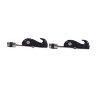 VICASKY 2pcs Black Sandalwood Erhu Bow Hook Adjustable Tool for Erhu Players Easy to Install Remove Fine Ductile Design for Excellent Grip Compatible