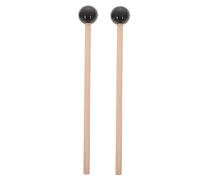 VICASKY 2pcs Black Synthetic Drum Mallets for Tuning Fork and Glockenspiel with Comfortable Grip, Create Beautiful Sound, for Children Practicing The Drum
