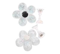 VICASKY 2pcs Blossom Iridescent Chess Display Board Nail Stand Fake Nails Holder for Beginners Professionals