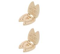 VICASKY 2pcs Box Fairy Box Holder Keepsake Organizer Boys and Girls Fairy Holder First Lost Tooth Saver