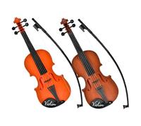 VICASKY 2pcs Boy Girl Violin Toy with Adjustable Strings Realistic Instrument for Beginners Early Music Enlightenment for Boy Girl Earth