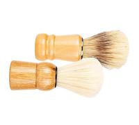 VICASKY 2Pcs Brush Handle Shaving Brush for Men Durable Bristles Father Day Beard Grooming and Styling Needs