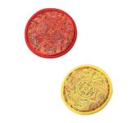 VICASKY 2pcs Buddhist Products Sound Bowl Pads Zen Garden Ornaments Buddha Home Decor