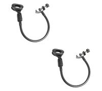 VICASKY 2pcs C-shape Clamp Microphone Holder for Recording Microphone Rotatable Design in Black Shelves