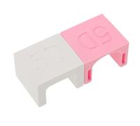 VICASKY 2pcs Cat Eye Nail Magnet 5d Magnetic Gel Polish Tool Dual-ended U-shaped Magnet for DIY Manicures and Salon Use, White and Pink Colors, Magnetic Nail Art Accessory