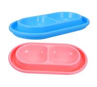 VICASKY 2pcs Cat Feeding Bowl Ant Double Pet Feeder for Food and Water Indoor Outdoor Use Easy to Clean Stylish Design for Cats Small Dogs