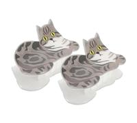 VICASKY 2pcs Cat Shape Hair Claw Clips Decorative Accessories for Women Fun Animal Design for Thick Curly Straight Hair present for Cat Lovers Suitable for All Hairstyles