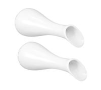 VICASKY 2Pcs Ceramic Porcelain Vases for Flower Arranging Stylish Decorative Dining Table Ornaments Unique Artistic Design for Natural and Dried Flowers Floral Centerpieces