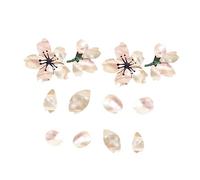 VICASKY 2pcs Cherry Blossom Guitar Sticker Vinyl Flower Stickers Ukulele Decal Bass Panel Acoustic Pack