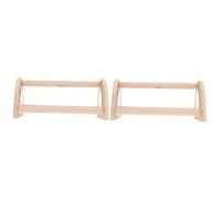 VICASKY 2pcs Chicken Perch Stand Mirror Wooden Parrot Perch for Birds Chicken Hen Standing Rack for Play and Exploration Easy to Use Bird Activity Toy