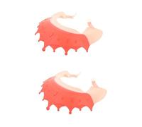 VICASKY 2pcs Collapsible Bath Cap Boys and Girls Hair Wash Hat Newborn Bathing Hat Adjustable Strap Portable Bathing for Boys Girls Toddlers
