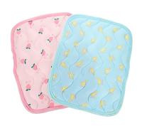 VICASKY 2pcs Cooling Mat for Hamsters and Small Pets Summer Sleeping Pad Breathable and Easy to Clean for Cages Sofas Cars and Rooms Soft Material for Comfort