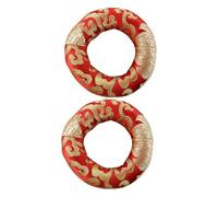 VICASKY 2pcs Cotton Singing Bowl Cushion Pad Embroidered Round Base Support for Enhanced Sound Quality and Acoustic Performance for Meditation and Yoga