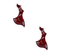 VICASKY 2pcs Dark Flower and Bird Pattern Wing Shaped Guitar Pickguard Self-adhesive Pick Guard Sticker for Acoustic Guitar Material Random Style